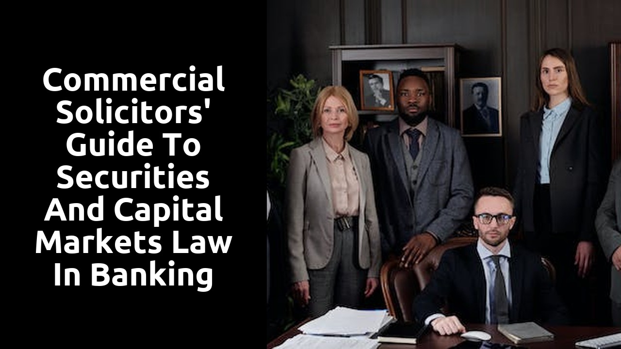 Commercial Solicitors' Guide to Securities and Capital Markets Law in Banking and Finance