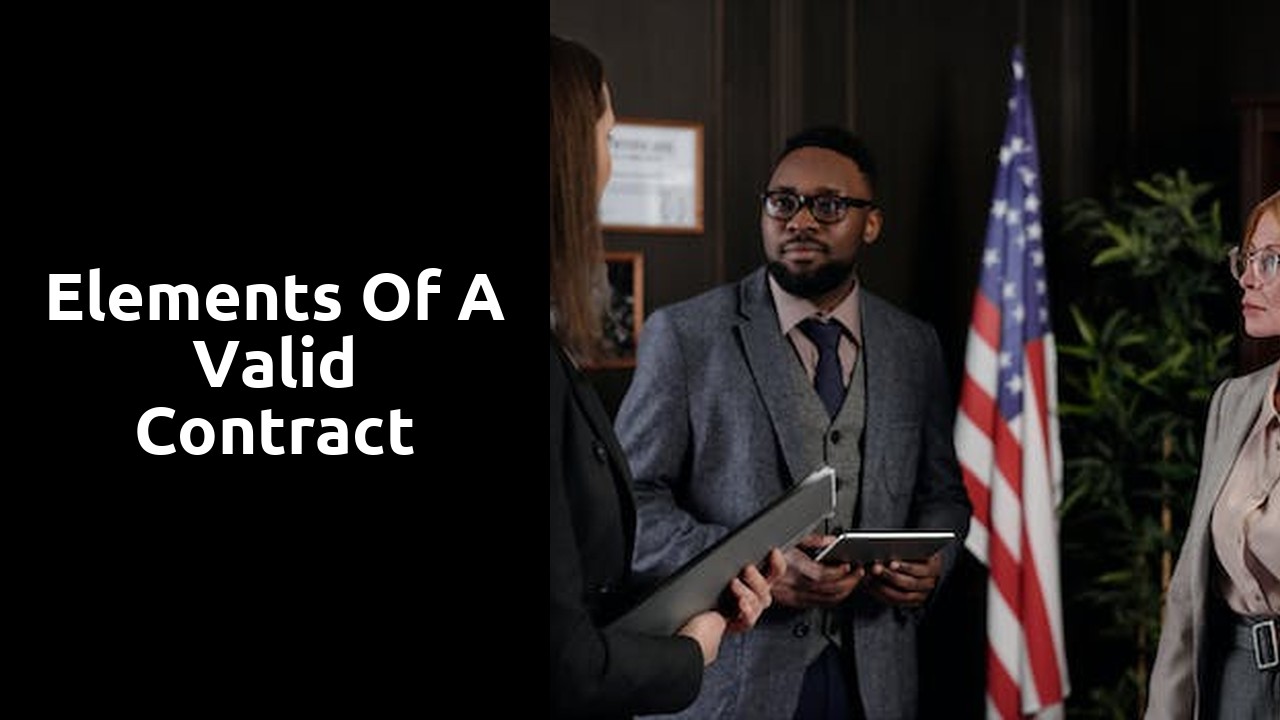 Elements of a Valid Contract