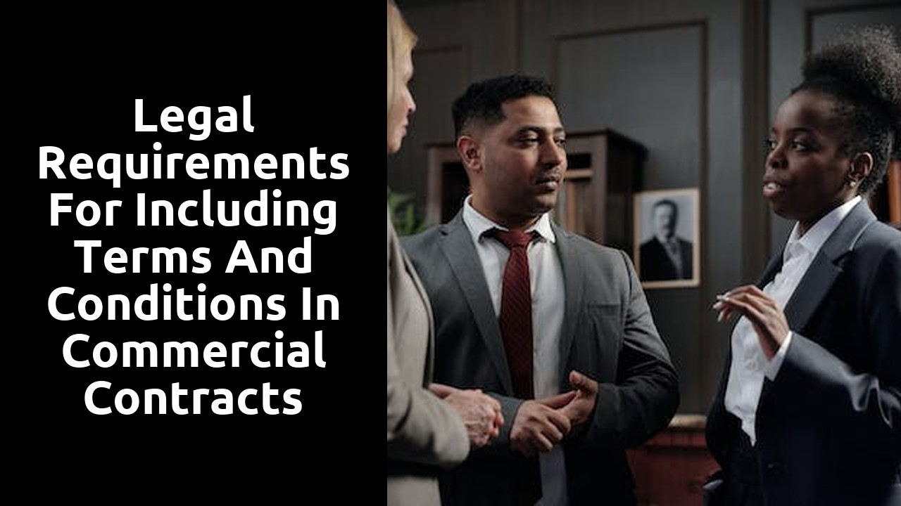 Legal Requirements for Including Terms and Conditions in Commercial Contracts