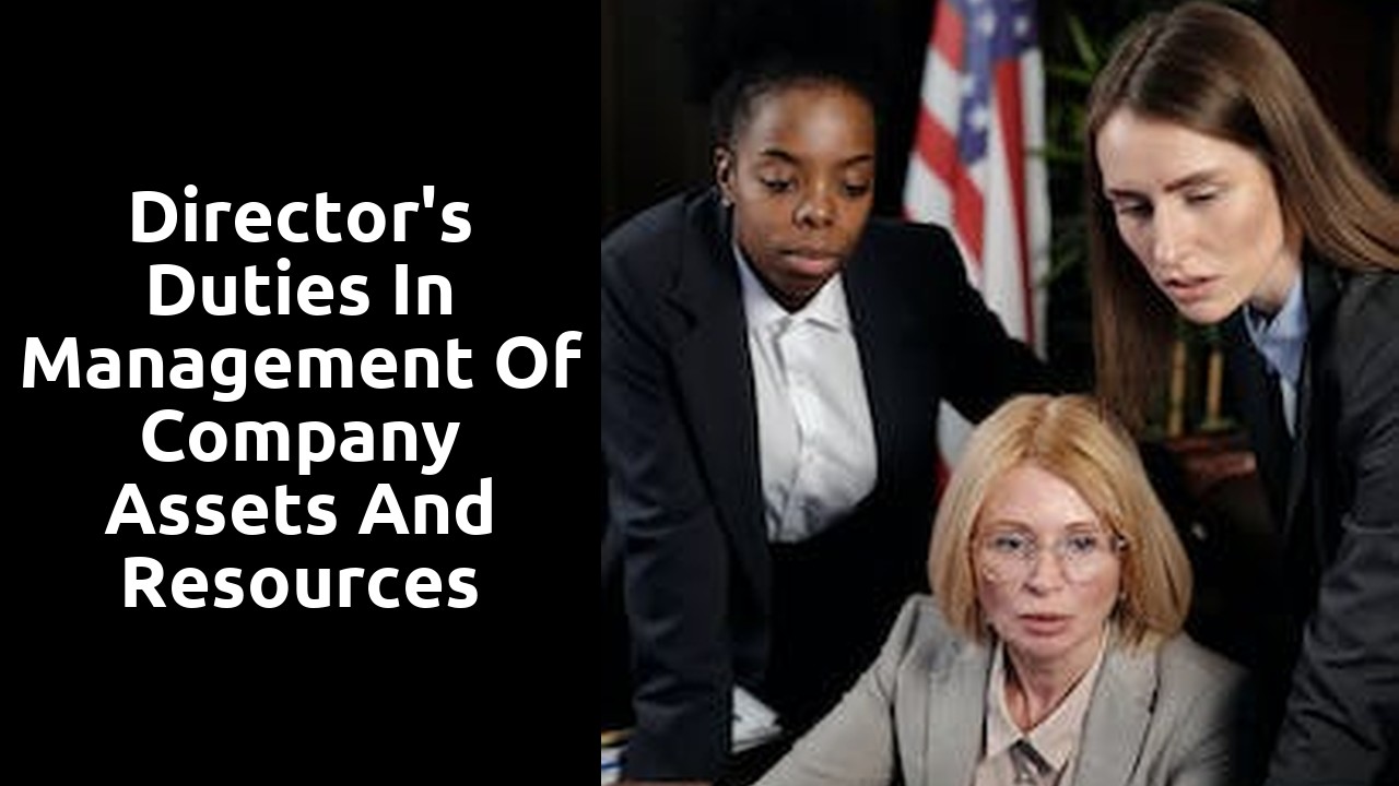 Director's Duties in Management of Company Assets and Resources