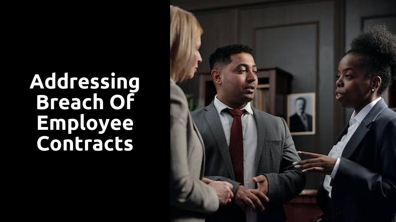 Addressing Breach of Employee Contracts