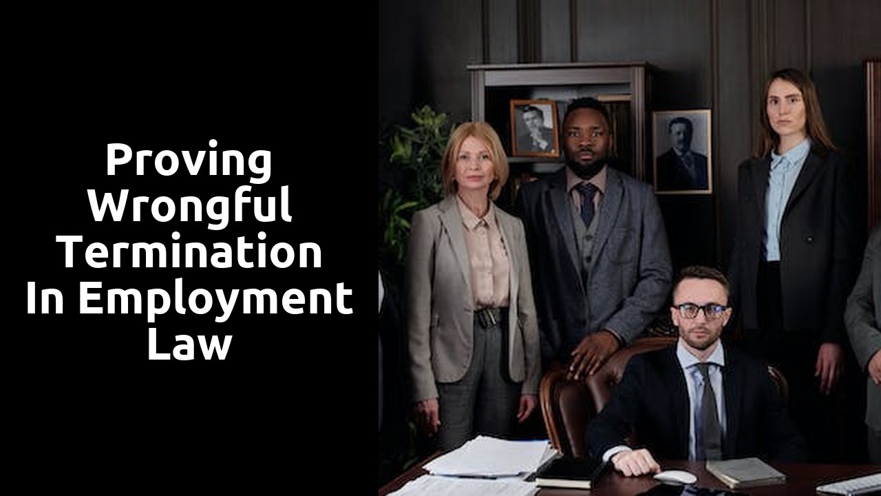 Proving Wrongful Termination in Employment Law