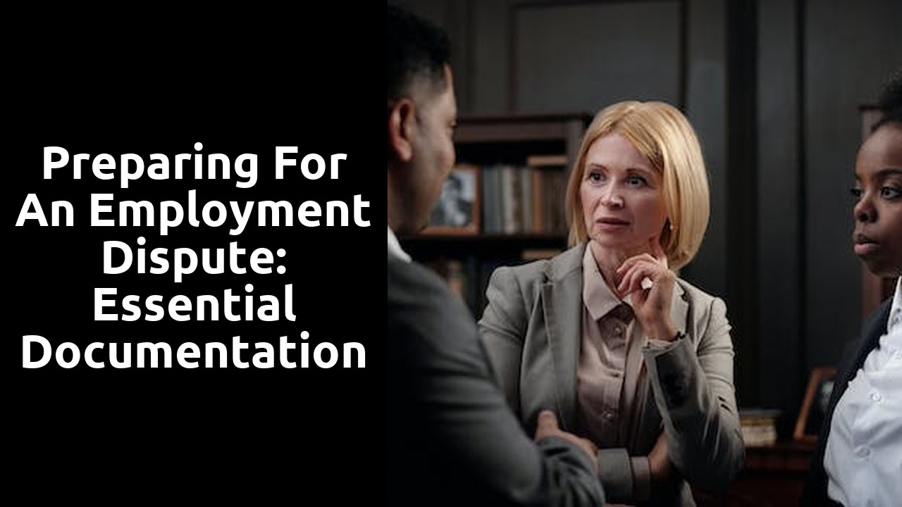 Preparing for an Employment Dispute: Essential Documentation